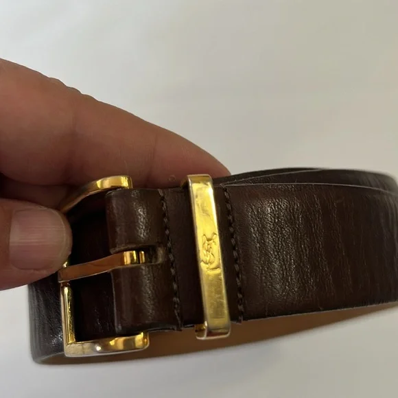 YSL ゴールド ロゴ ベルト YSL イブサンローラン ゴールド ベルト｜Yahoo!フリマ（旧PayPay